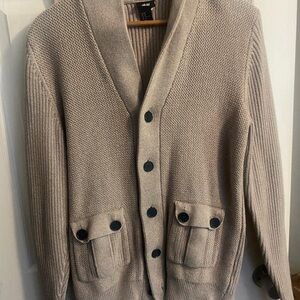 H&M Men's Tan V-Neck Sweater